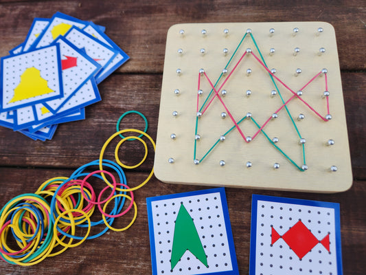 Wooden Geometry Boards with Bag